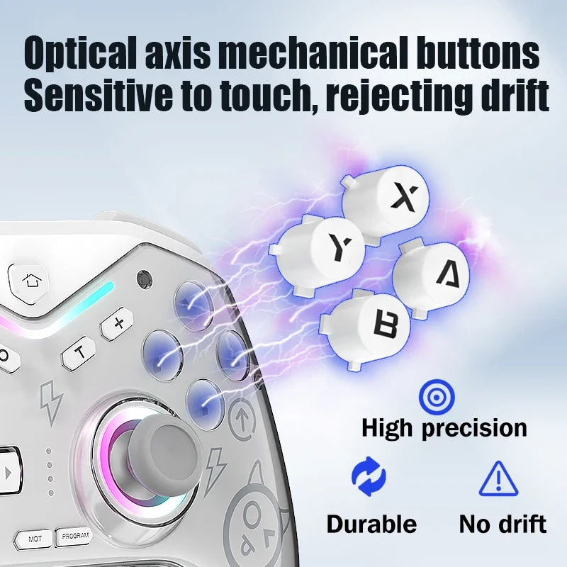 CM-619 Wireless Controller for Switch, PC, Android & iOS, RGB