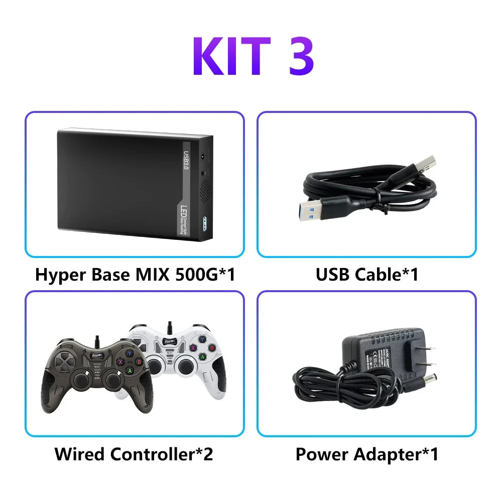 Mix 500G Preloaded Gaming HDD for PC, 38200+ Games