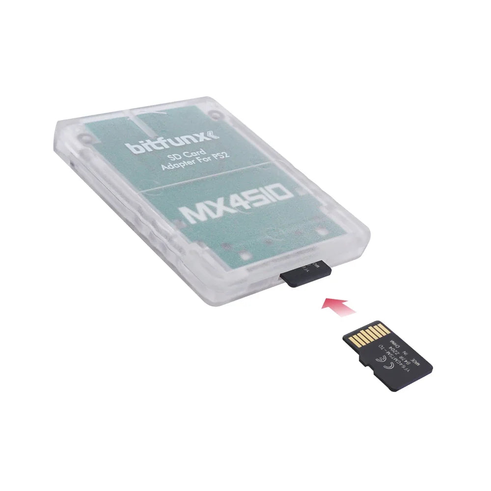 BitFunx MX4SIO Adapter for PS2, SIO2SD TF/SD Card Slot
