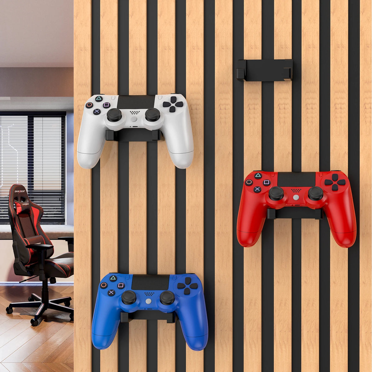 PS5/Xbox/Switch Controller Holder, No-Drill Acoustic Panel
