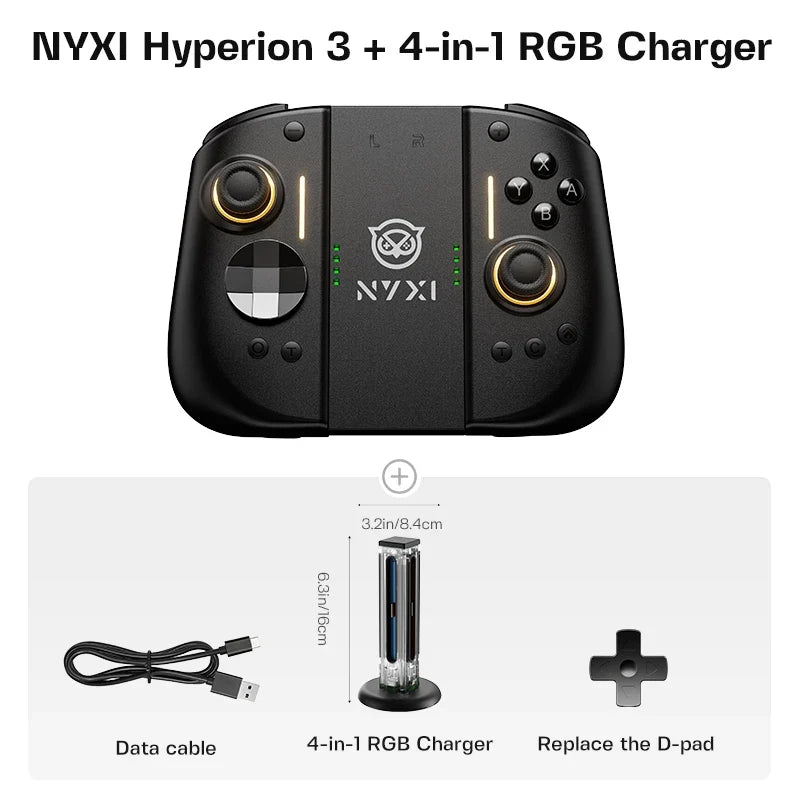NYXI Hyperion 3 Wireless Joypad for Switch 2, Hall Joystick Magnetic Controller