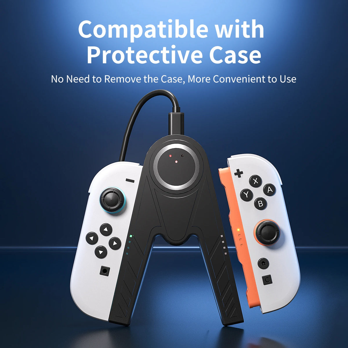 Magnetic Switch 2 Charging Grip Plug and Play Portable Joy-Con2 Controller Charger for Switch 2 Joy-Con 2 Gaming Accessories