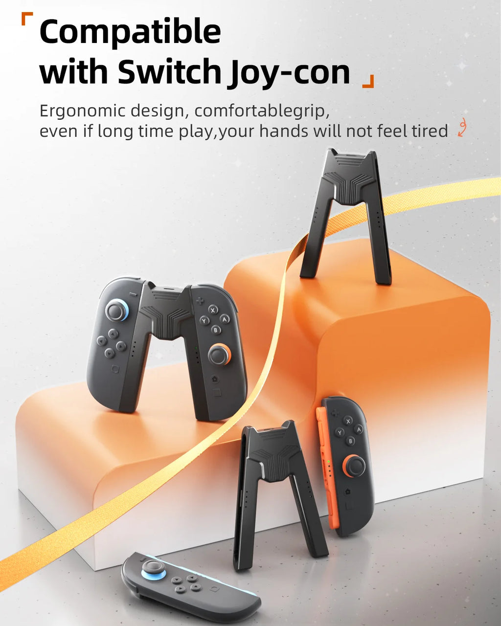 AOLION Charging Grip for Nintendo Switch 2 & Switch 1 Joycon