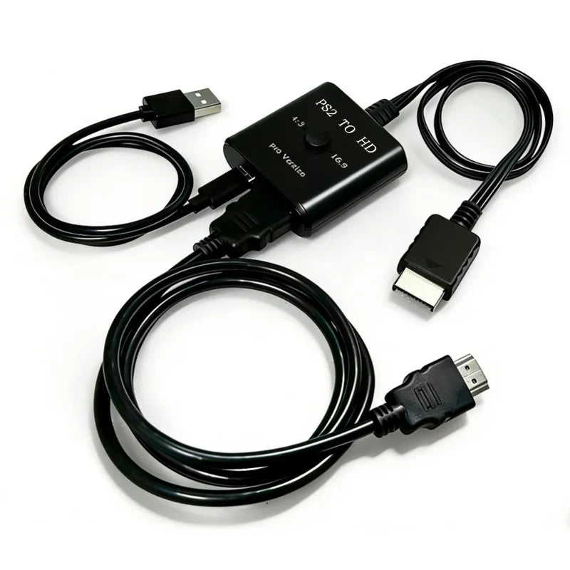 PS2 HDMI Converter Adapter 1080P for PS1/PS2 HDTV Display