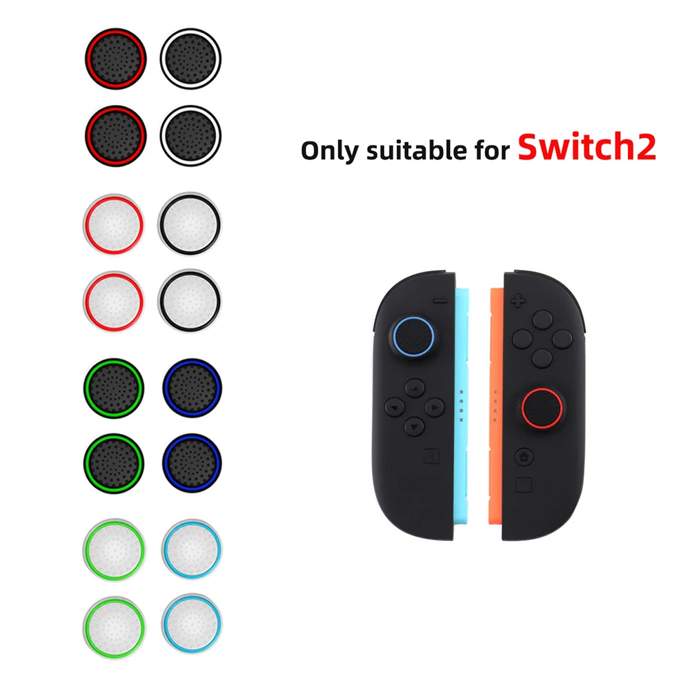 10PCS ThumbSticks Grips Caps for Nintendo Switch 2 JoyCon 2 Silicone Luminous Joystick Caps Thumb Stick Cover Accessory Parts