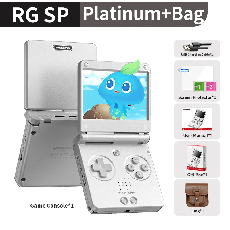 Anbernic RG SP Flip Handheld Game Console, 3.4-Inch IPS, 3300mAh