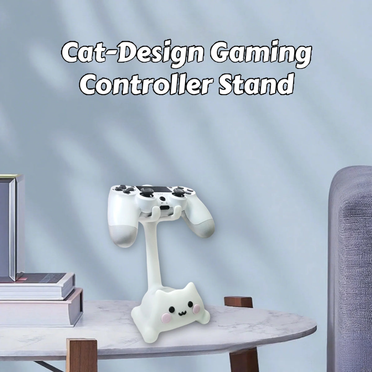 Cute Cat-Shaped Controller Stand for PS5 PS4 Xbox Switch