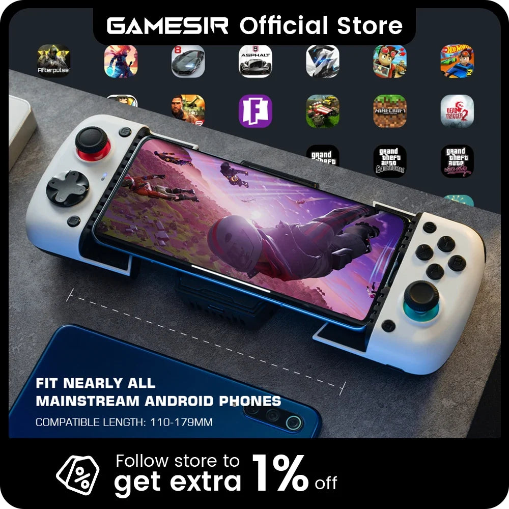 GameSir X3 Phone Gamepad with Cooling Fan for Cloud Gaming