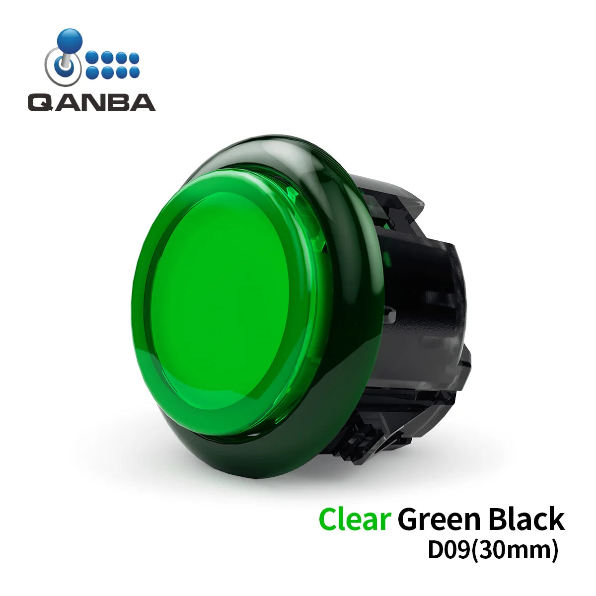 QANBA Gravity KS Silent Arcade Buttons, 30mm/24mm Snap-In