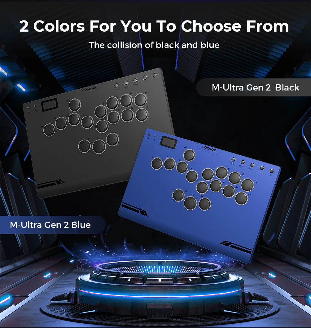 Haute42 M-Ultra Gen 2 Aluminium Alloy Arcade Leverless Hitbox Controller Fighting Game Hitbox Fightstick For PC/PS4/PS5/Switch