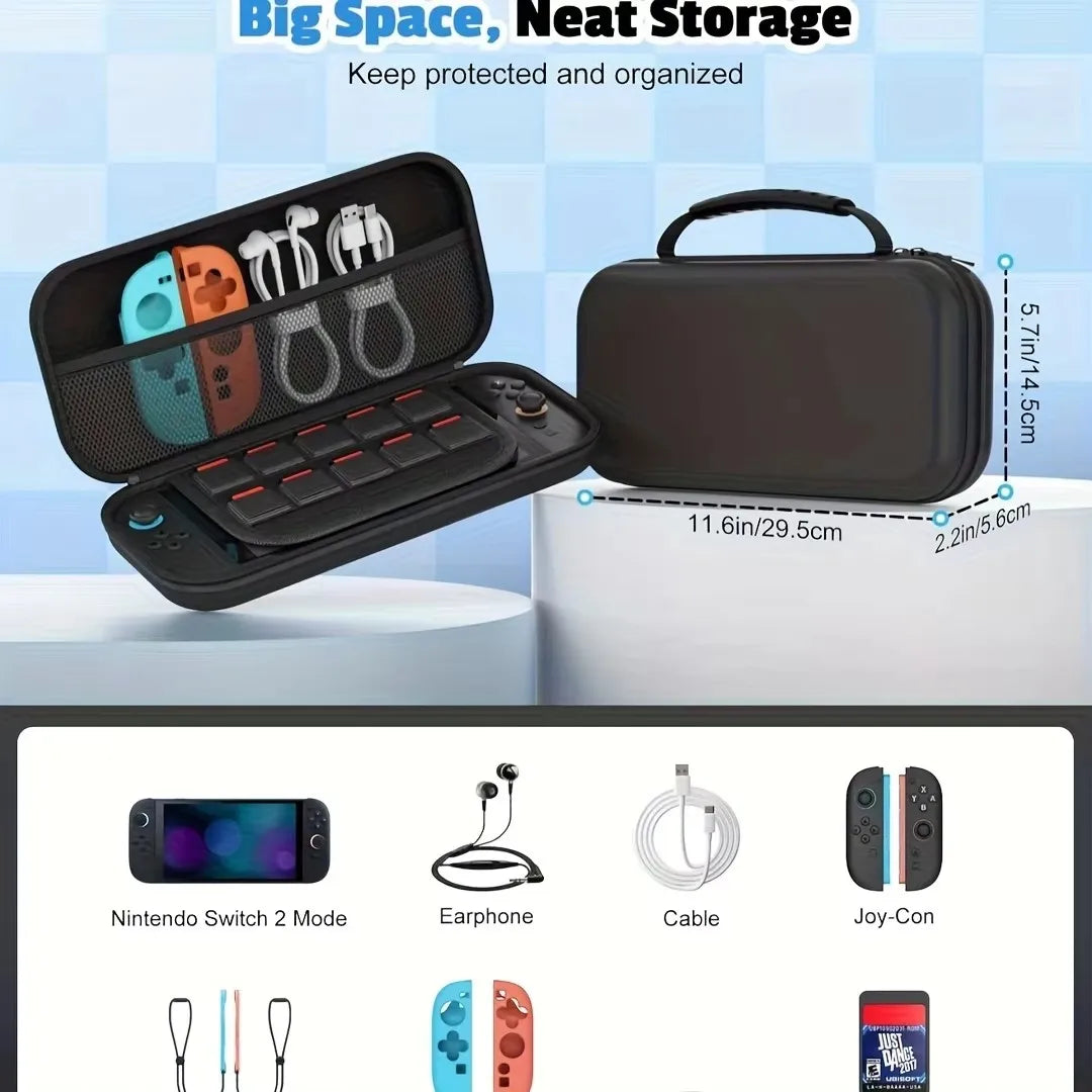 Carrying Case for Nintendo Switch 2, Waterproof Travel Bag
