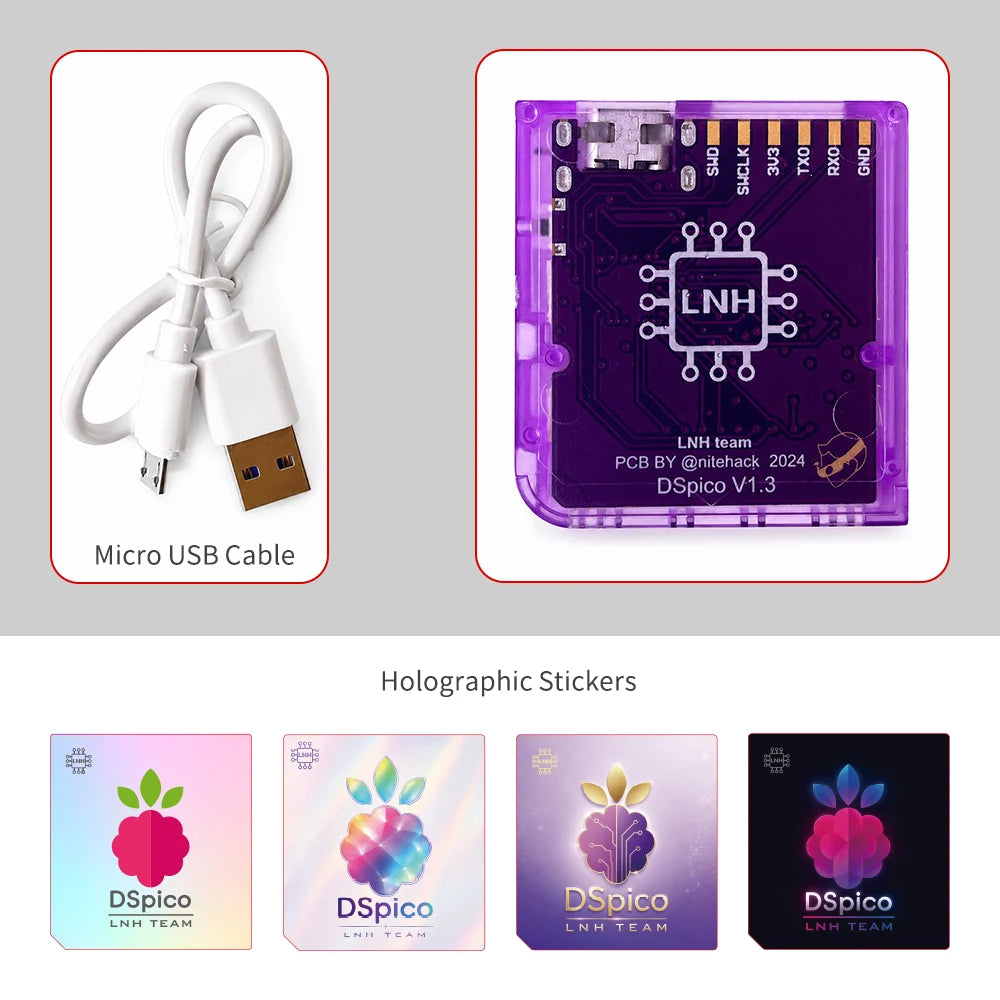 DSpico V1.3 Open-Source Flash Cart 32Mbit RP2040 for NDS/DSi/3DS