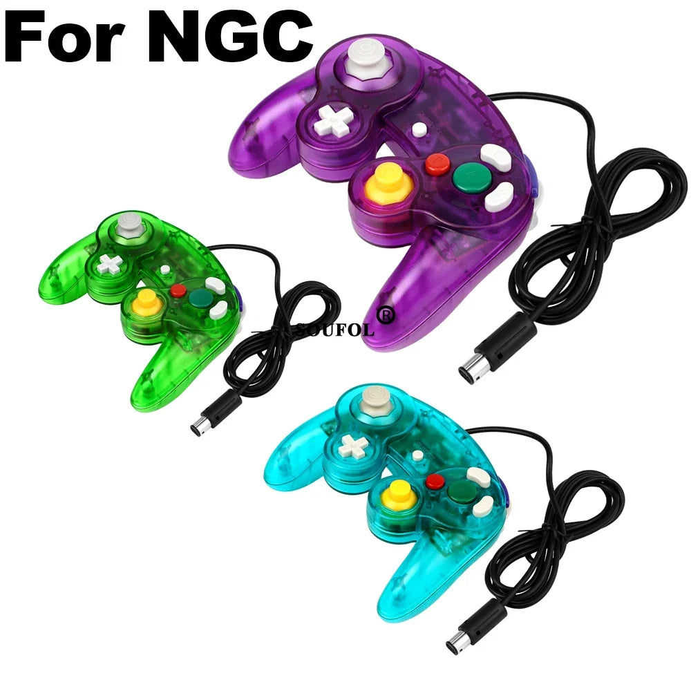 New Wired Game Controller for GameCube NGC Single Button Wired Gamepad Joystick for NGC Game Console