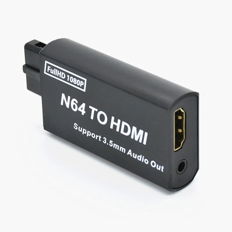 Game Console N64 To HDMI-compatible Converter Adapter 1080P Plug-and-Play for Nintendo N64/SNES/NGC Support 3.5mm Audio Output