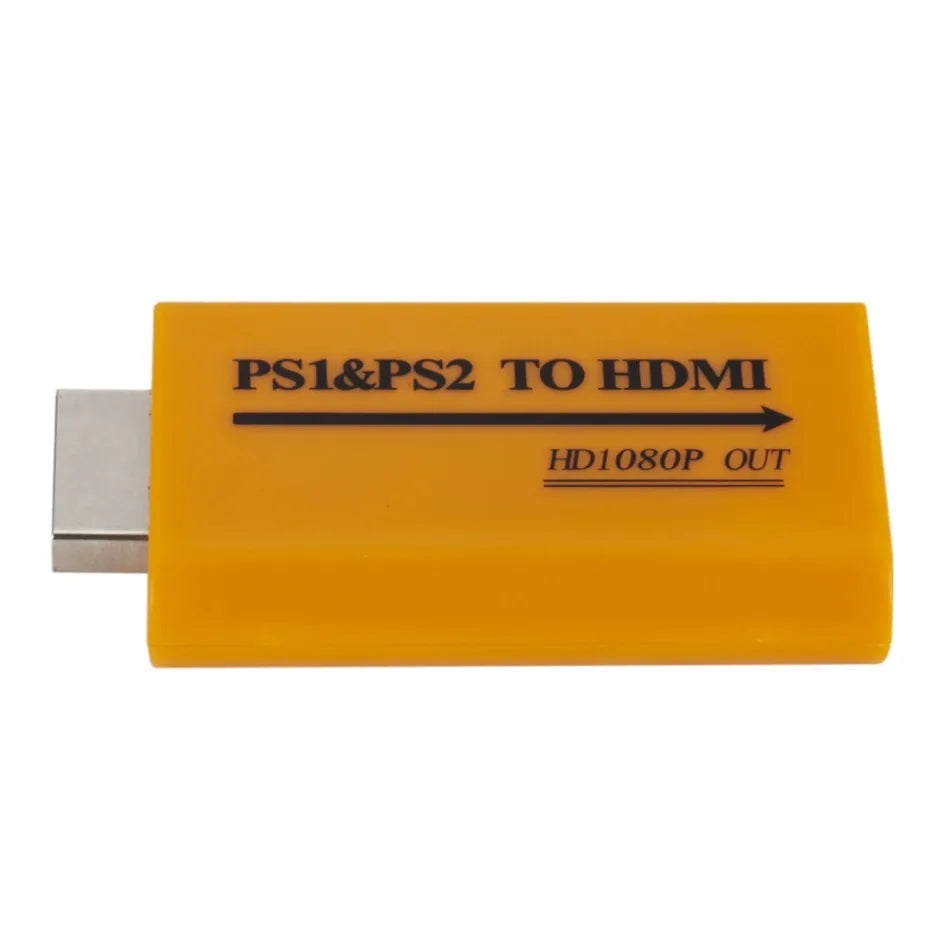 PS1/PS2 to HDMI Adapter Converter Up to 1080P Output For Monitor Projector Convert Video/Audio Game Plug and Play