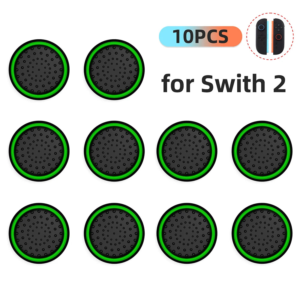 10PCS ThumbSticks Grips Caps for Nintendo Switch 2 JoyCon 2 Silicone Luminous Joystick Caps Thumb Stick Cover Accessory Parts