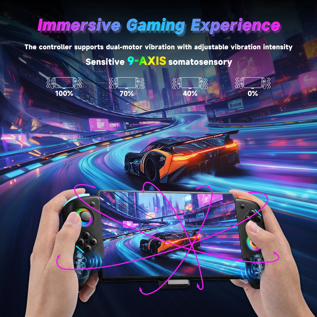Wired Controller For Nintendo Switch 2 Pro Programmable RGB 9-Axis vibration/macro Joy-Controller Hall Effect Gamepad Joysticks