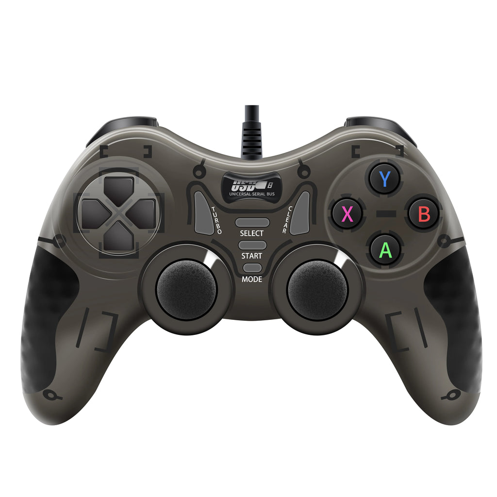 Gamepad BLACK White Wired Handle for Gaming TV / Computer PC  Joystick PS3 Controller with Vibration Effect