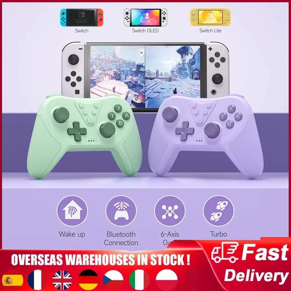 Wireless PC Gamepad Bluetooth Controller, Hall Effect, Turbo RGB