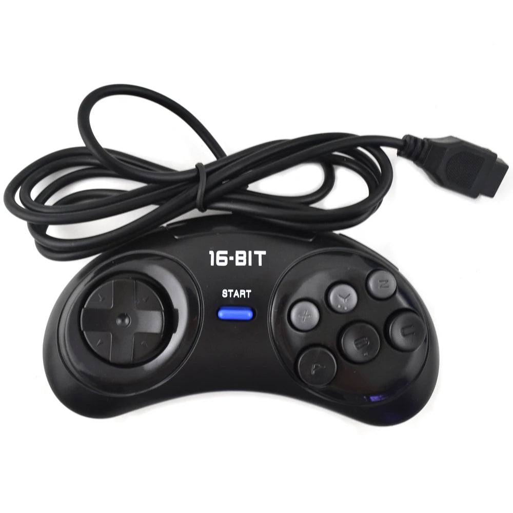 2pcs/1pc Game controller for SEGA Genesis for 16 bit handle controller 6 Button Gamepad for SEGA MD Game Accessories