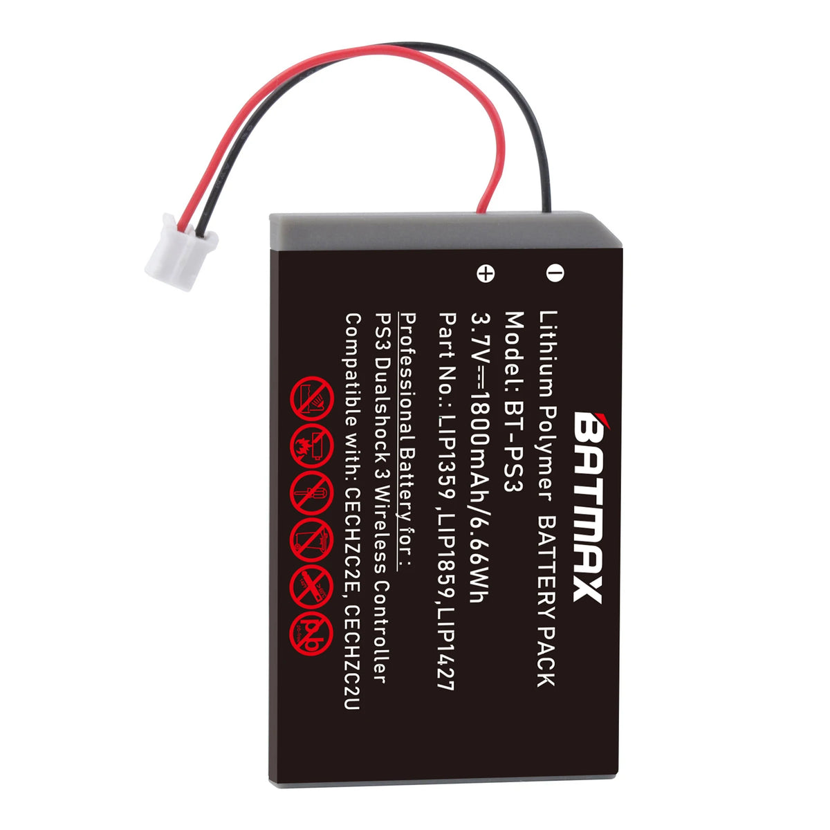 Batmax 1800mAh PS3 Controller Battery LIP1359 LIP1859 LIP1427