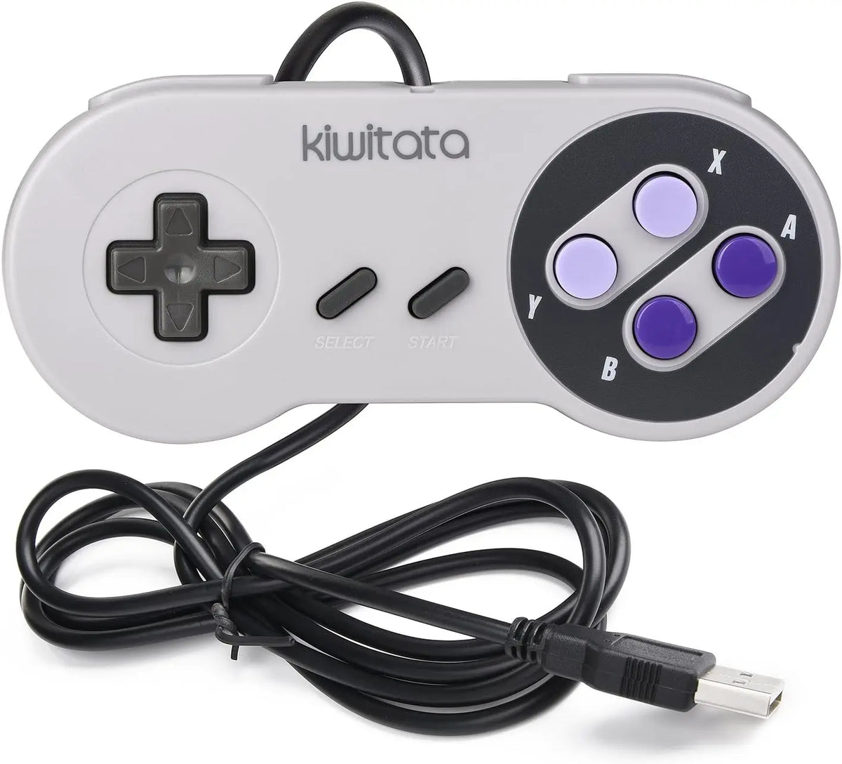 USB Wired SNES-Style Gamepad for Windows PC, Mac, Raspberry Pi