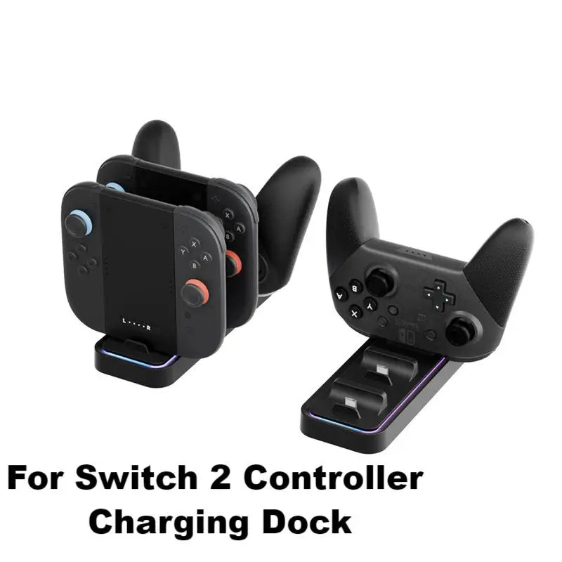 AOLION For Switch 2 Pro Controller Charging Stand Type C Multi in One Switch2 Joycon Controller Charging Stand