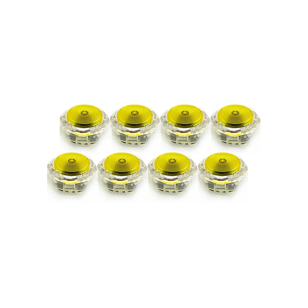 8pcs Sinoarcade Low Profile Mechanical Buttons with Kailh CLICKY POM Switches Hot-swappable  for Arcade Hitbox Snackbox