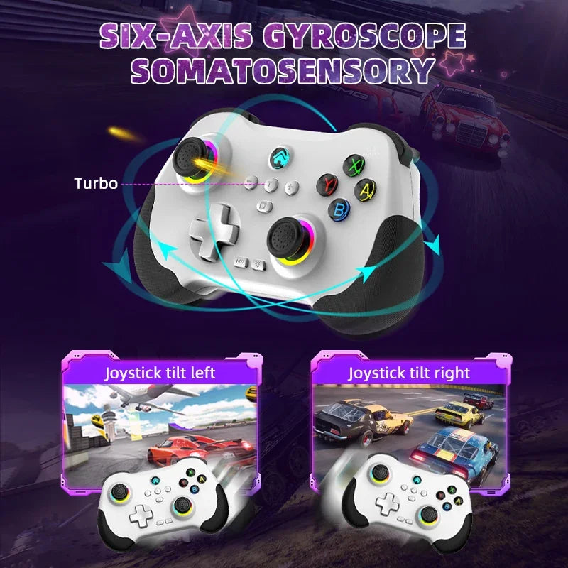 Z01 Wireless Controller Hall Joystick for Switch Steam PS3 PS4 PC