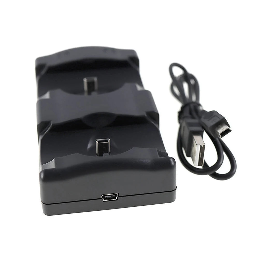 1Pcs 2in1 For PS3 Charger Station Holder For Sony PS3 MOVE Wireless Controller Left Right Hand Recharger Dockstation