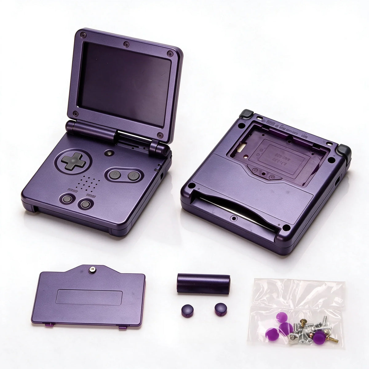 GBA SP Replacement Housing Shell, Solid & Clear Colors, DIY