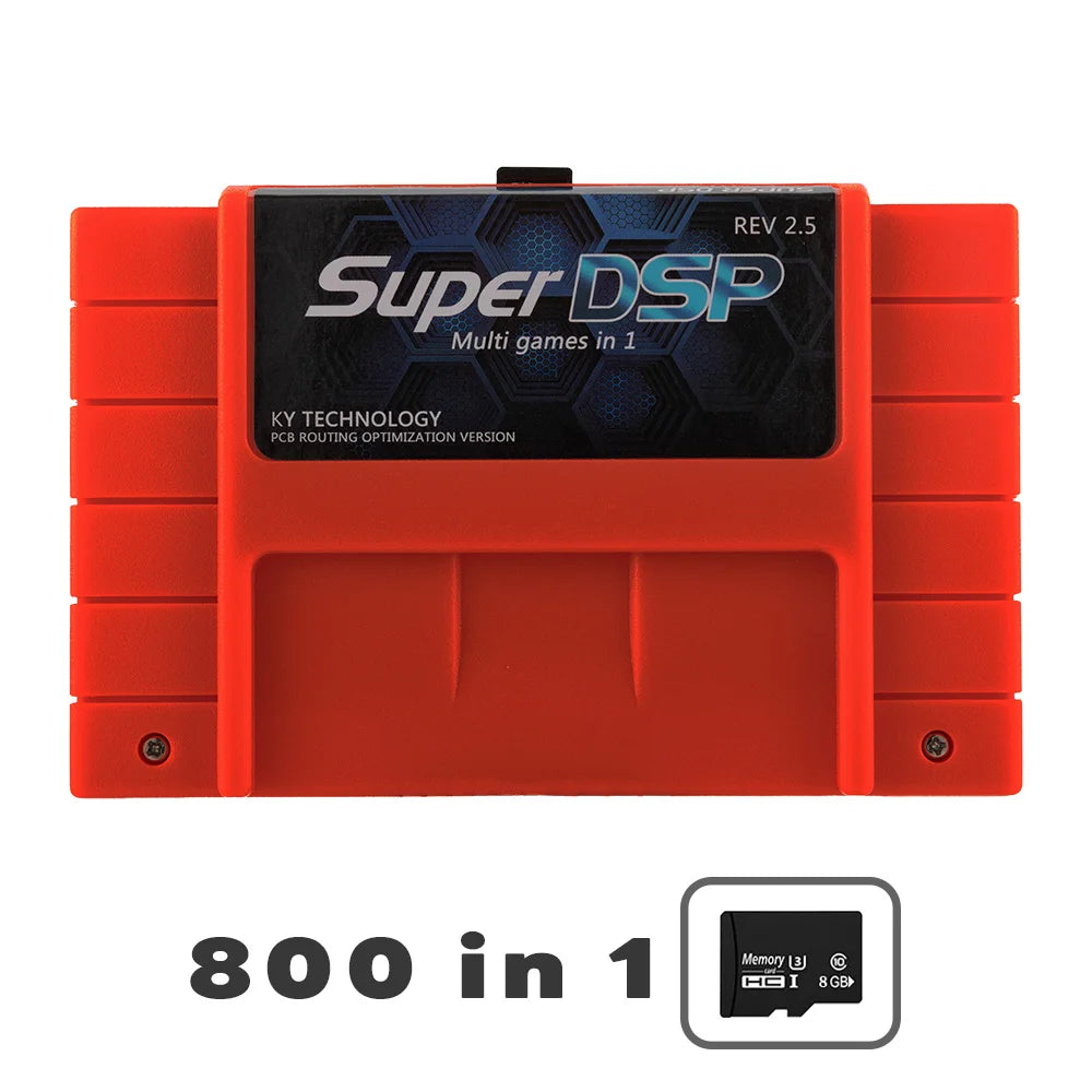 New Super DSP SNES SFC Supports With 8G TF Card Memory Card For SNES SFC Console Accessories