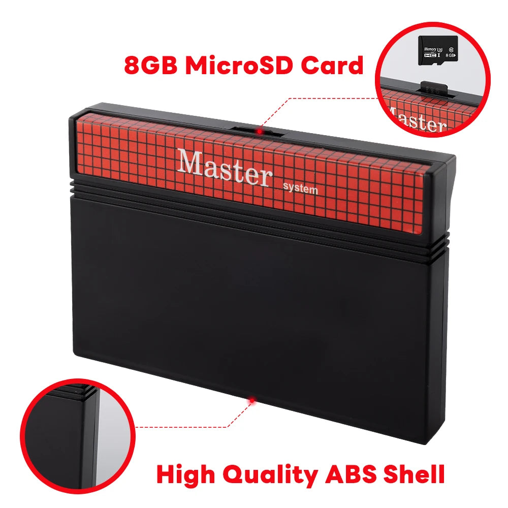 Sega Master System 1400 in 1 Cartridge with 8GB TF Card, USA/EUR