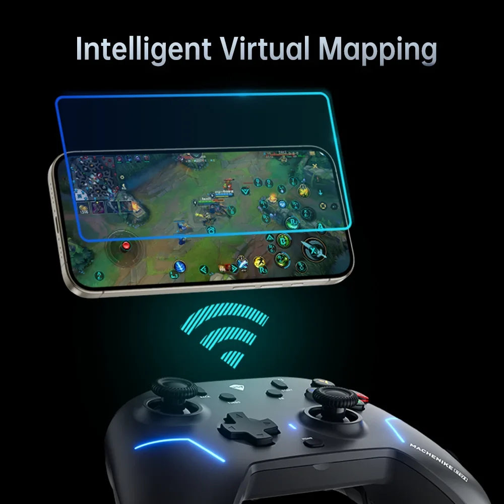 MACHENIKE G6V2 New Upgrape Tri Mode Gamepad Wireless Game Controller TMR Joystick Trigger Dual 1000Hz Polling Rate 1200mAh