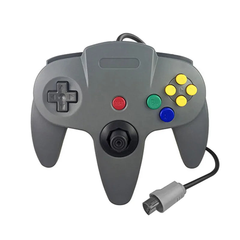Wired Transparent Controller for N64 Console, Solid Colors