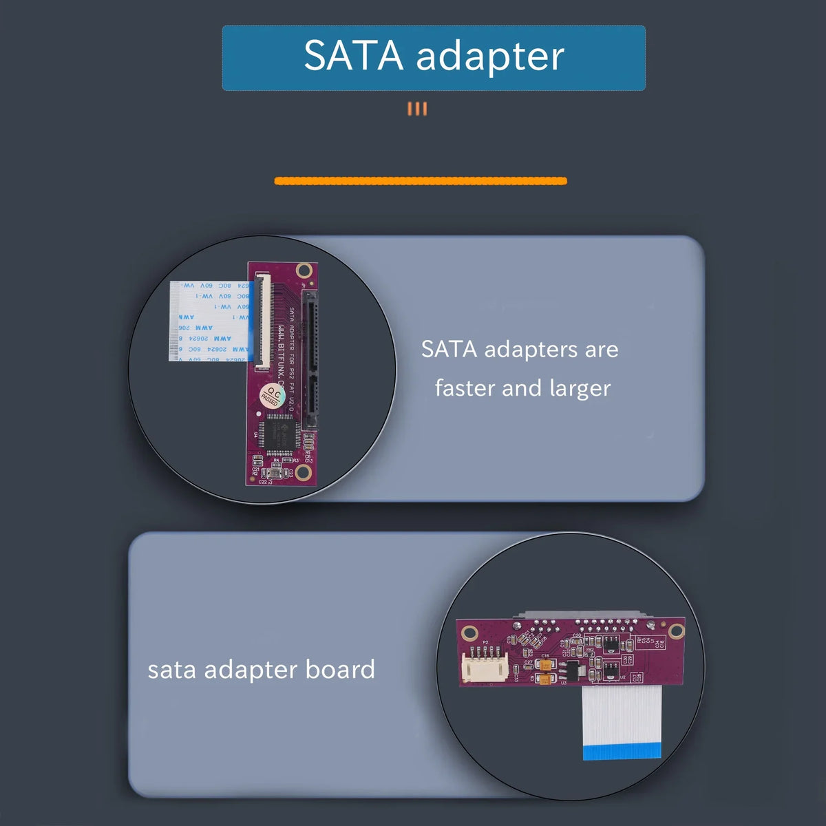 SCLS SATA Adapter Upgrade Board for PlayStation 2 PS2 IDE