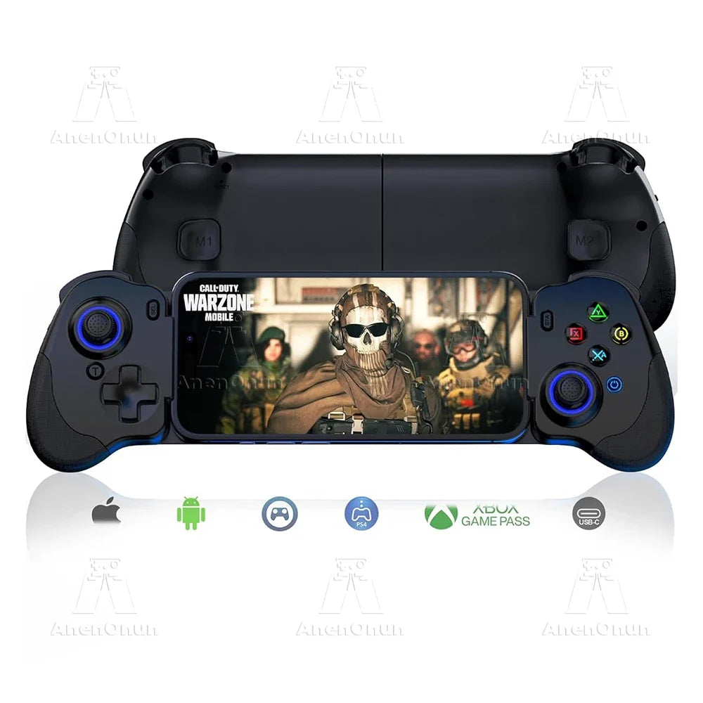 Mobile Phone Controller Mobile Gaming Wireless Gamepad Android/iOS Hall Effect Joystick Dual Vibration Motors Joypad Accessories