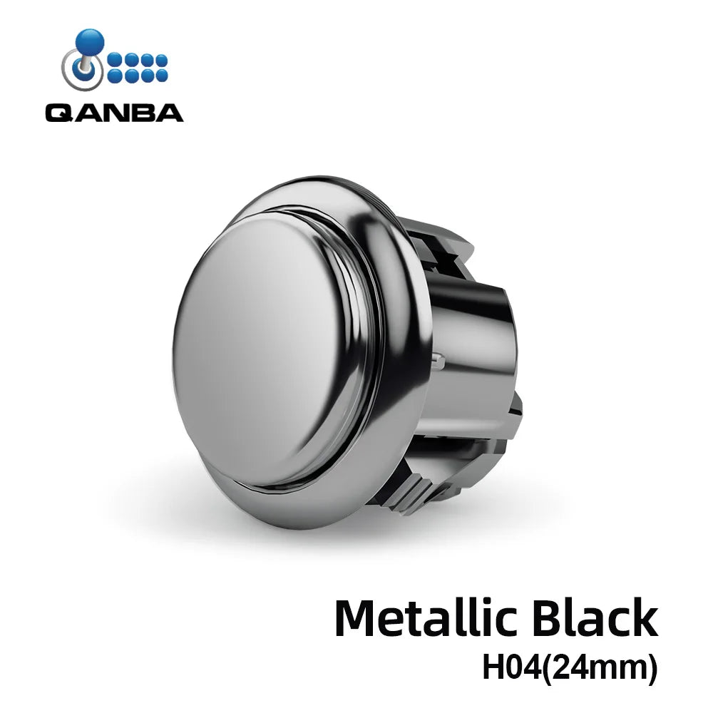 QANBA Gravity KS Arcade Buttons Metallic Color 24mm Mechanical Pushbutton Switch Plated Buttons DIY Parts