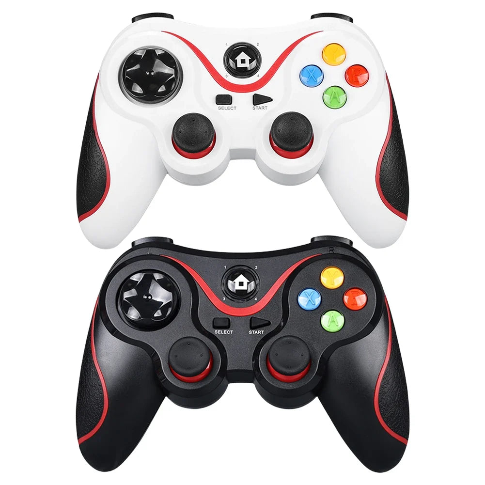 V8 2.4G Wireless Game Controller, Dual Vibration, PC/PS3/Switch