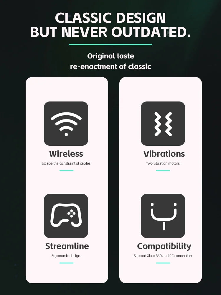 DATA FROG 2.4G Wireless Gamepad Controller With 3D Rocker Joystick For Xbox 360 PS3 PC Video Game Console Gaming Accessories
