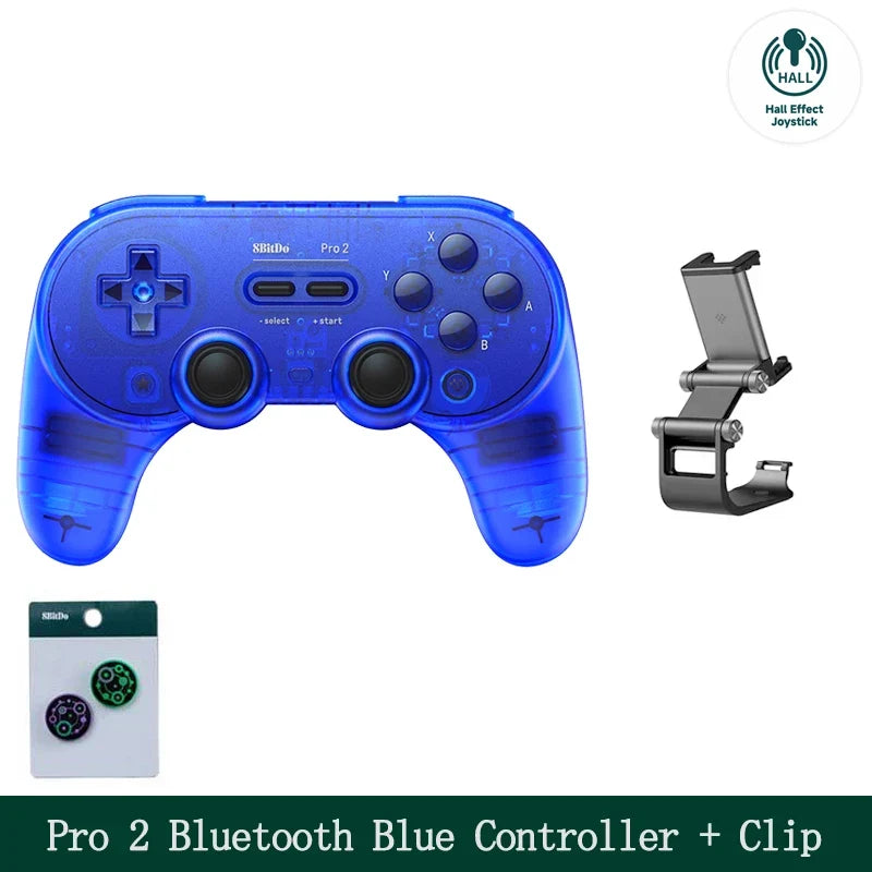 8BitDo Pro 2 Bluetooth Gamepad with Hall for Switch, PC, Android