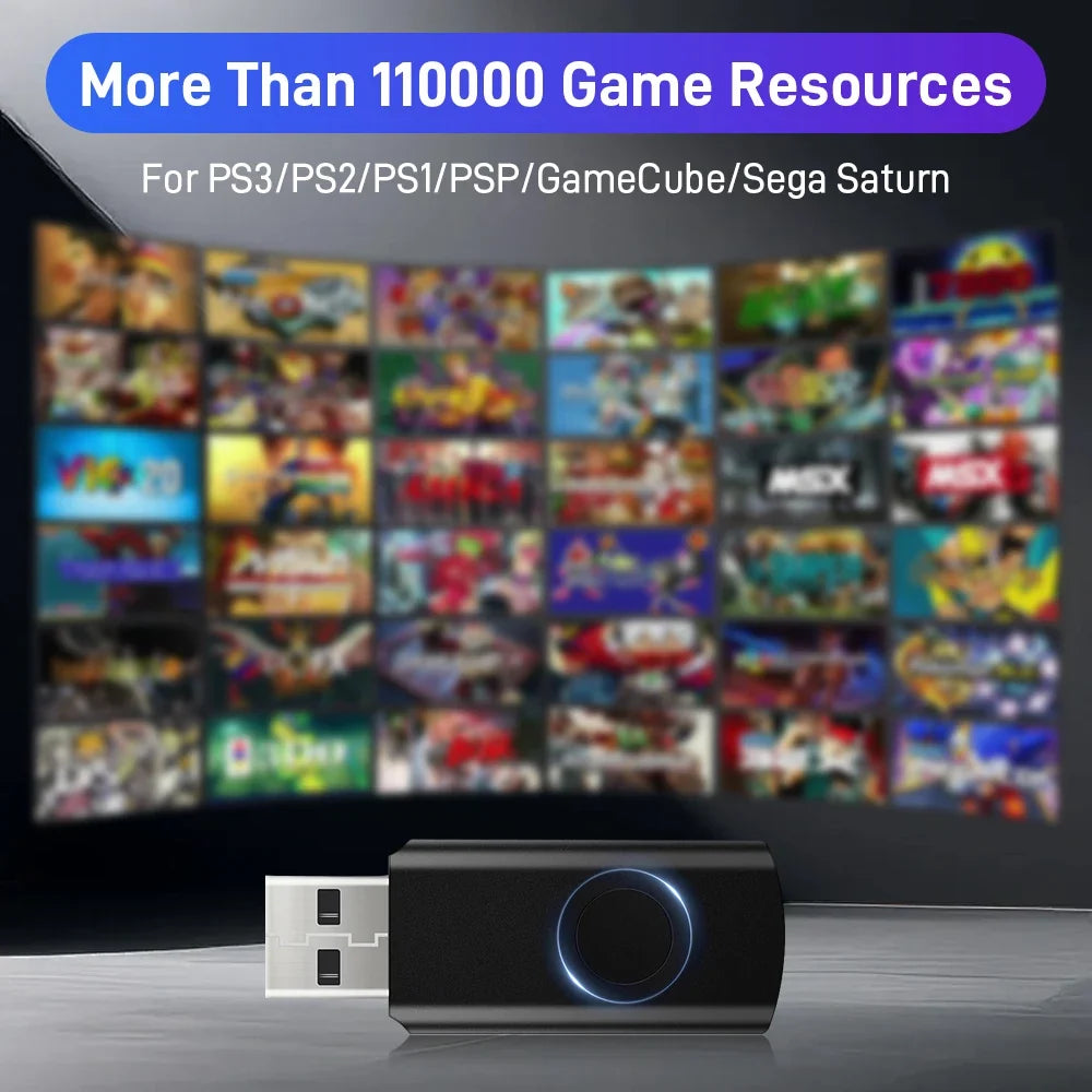 Retrobat Games Download Resources With 110000+ Retro Games&105 Emulator For N64/PS3/PS2/PS1/Game Cube/MAME/NES For Win PC/Laptop
