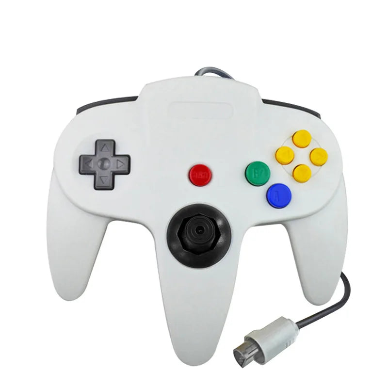 Wired Transparent Controller for N64 Console, Solid Colors