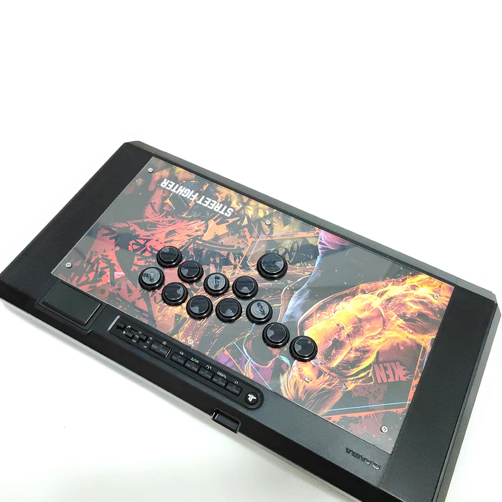 Sinoarcade Hitbox Clear Plexi Cover and Metal Plate Conversion Kit with Cable For QANBA Obsidian 2 Q7 Fight Stick DIY to Hitbox