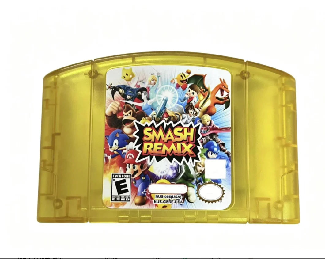 N64 USA NTSC Version 64 Bit Console Video Games Cartridge Smash REMIX V1.1.1 V1.5.1 1.4.1 Collection Gifts Toys