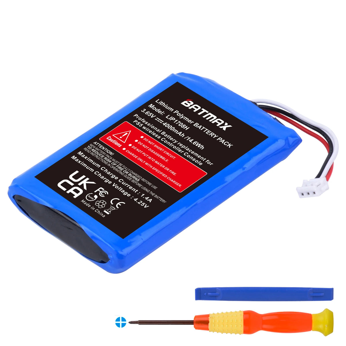 Batmax 4000mAh LIP1078 Battery for PS5 DualSense, with Tools