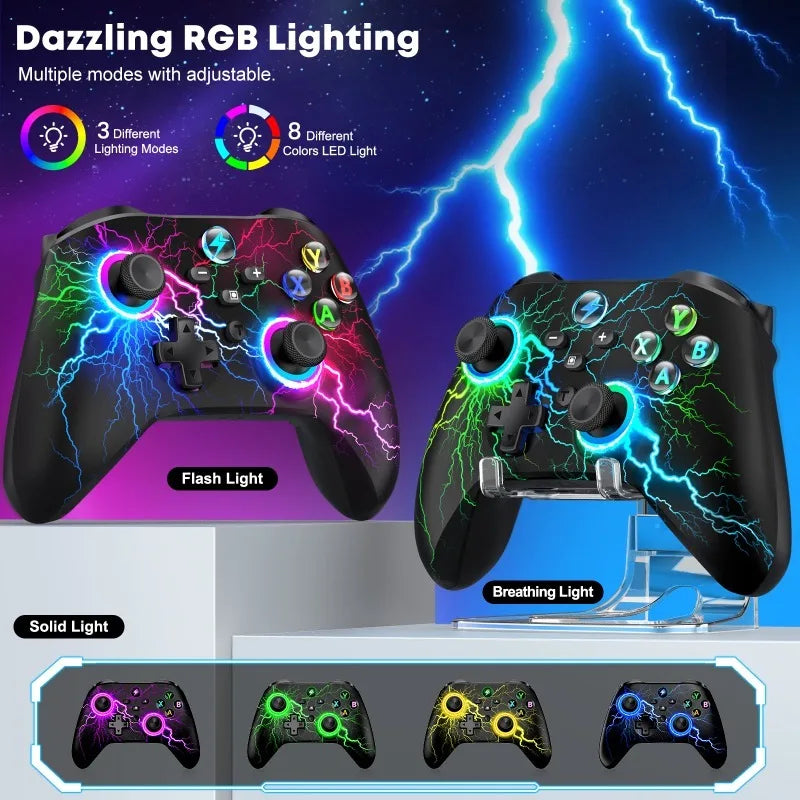 DinoFire Gamepad for Windows PC, Switch, Android & iOS with Stand
