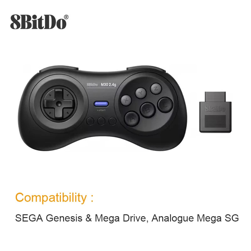 8BitDo M30 2.4G Wireless Gamepad for Sega Genesis & Mega Drive