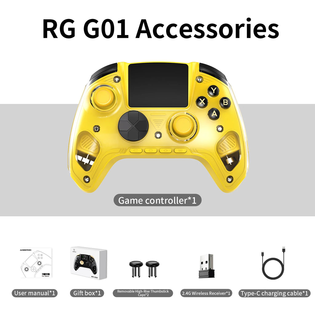 ANBERNIC RG G01 Controller, Hall Effect Gamepad with IPS Screen