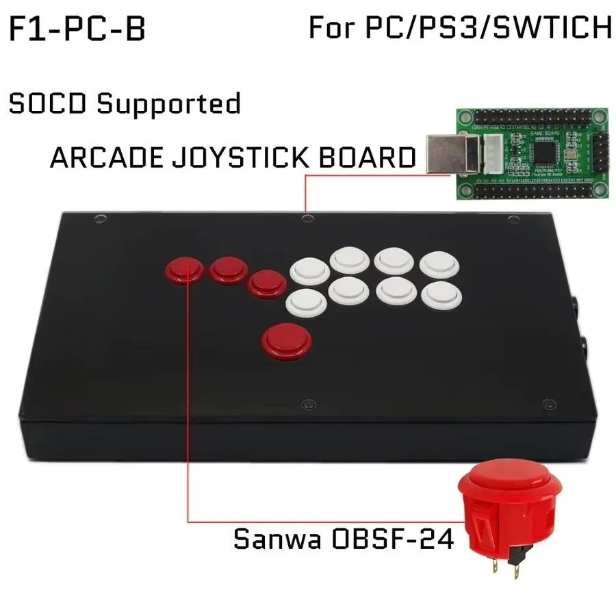 FightBox Fighting Board UP5 Hitbox Fight Stick for PS5/PS4/PC